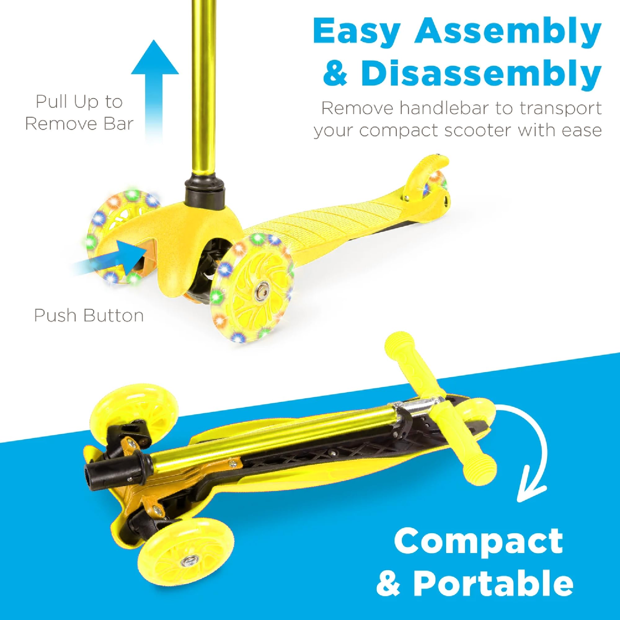 Foto 6 pulgar | Kick Scooter Best Choice Products Para Niños Con Ruedas Iluminadas - Venta Internacional.