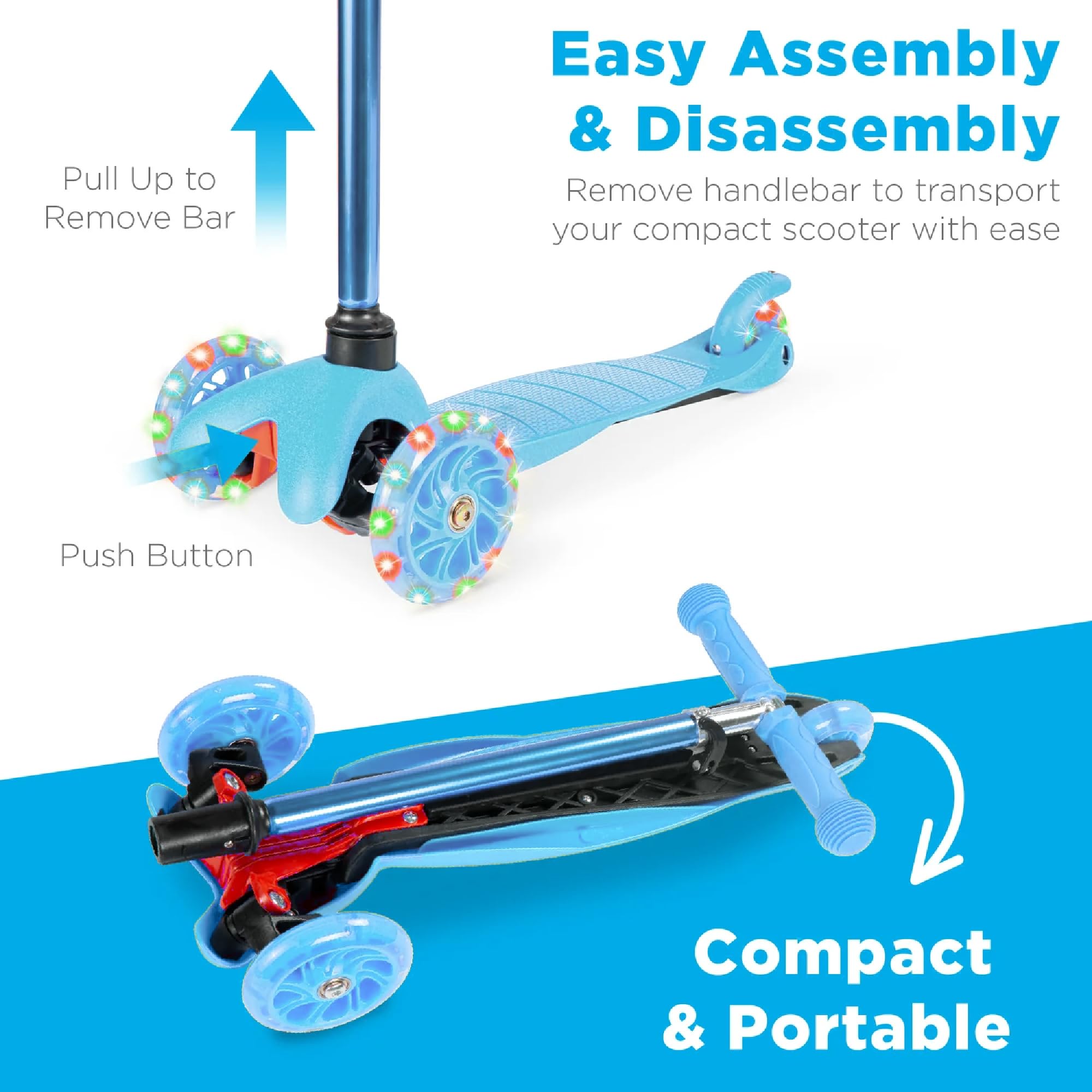 Foto 5 | Kick Scooter Best Choice Products Para Niños Con Ruedas Iluminadas - Venta Internacional.