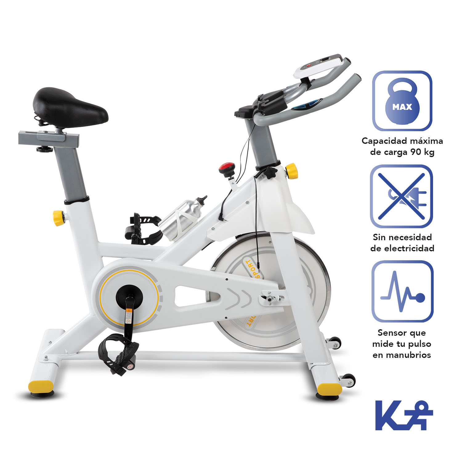 Foto 2 | Bicicleta Fija KingSports color Blanco