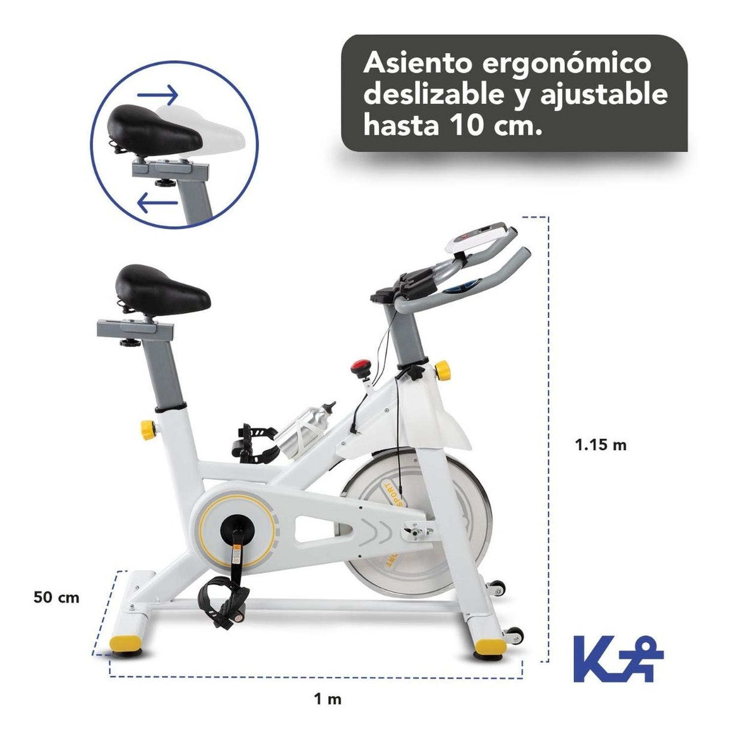 Foto 5 pulgar | Bicicleta Fija KingSports color Blanco