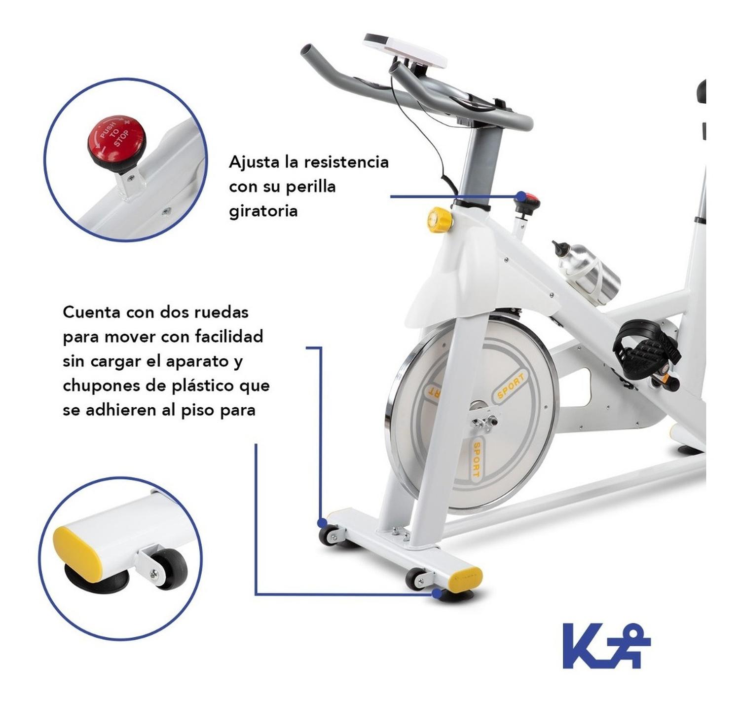 Foto 5 | Bicicleta Fija KingSports color Blanco