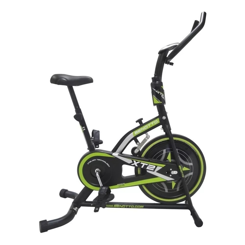 Bicicleta Fija Benotto Xt-2 Aparato Ejercicio Negro/Verde $3,839