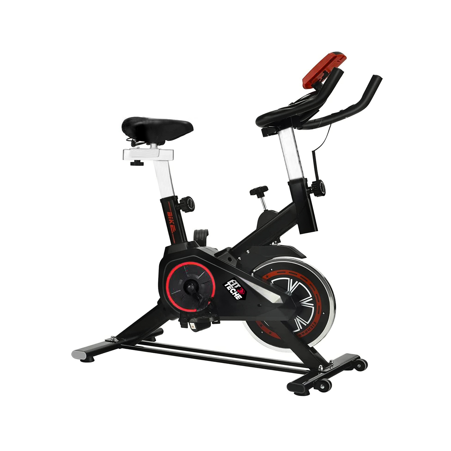 Bicicleta Fija Entrenamiento Spinning Lcd Ajuste Resistencia