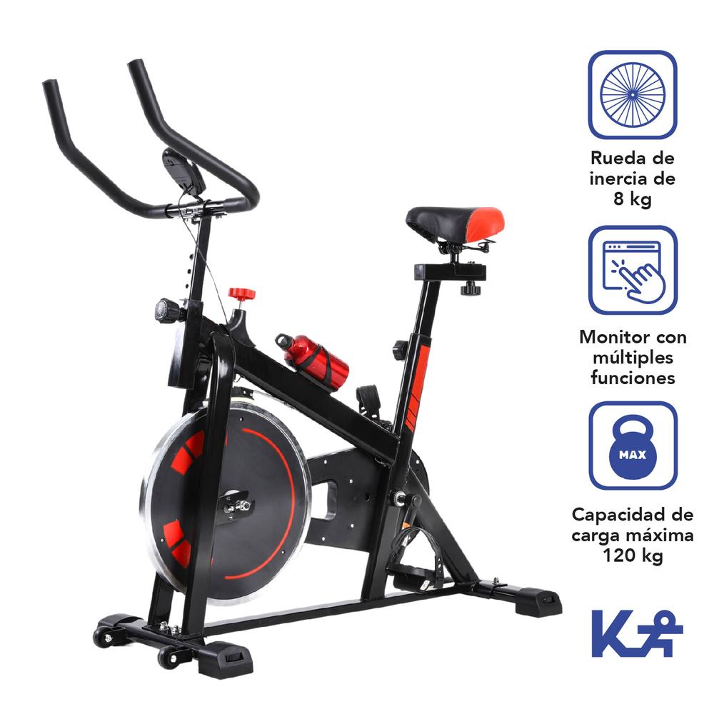 Foto 3 pulgar | Bicicleta Fija 8 Kg Spinning Cardio Fitness Kingsports