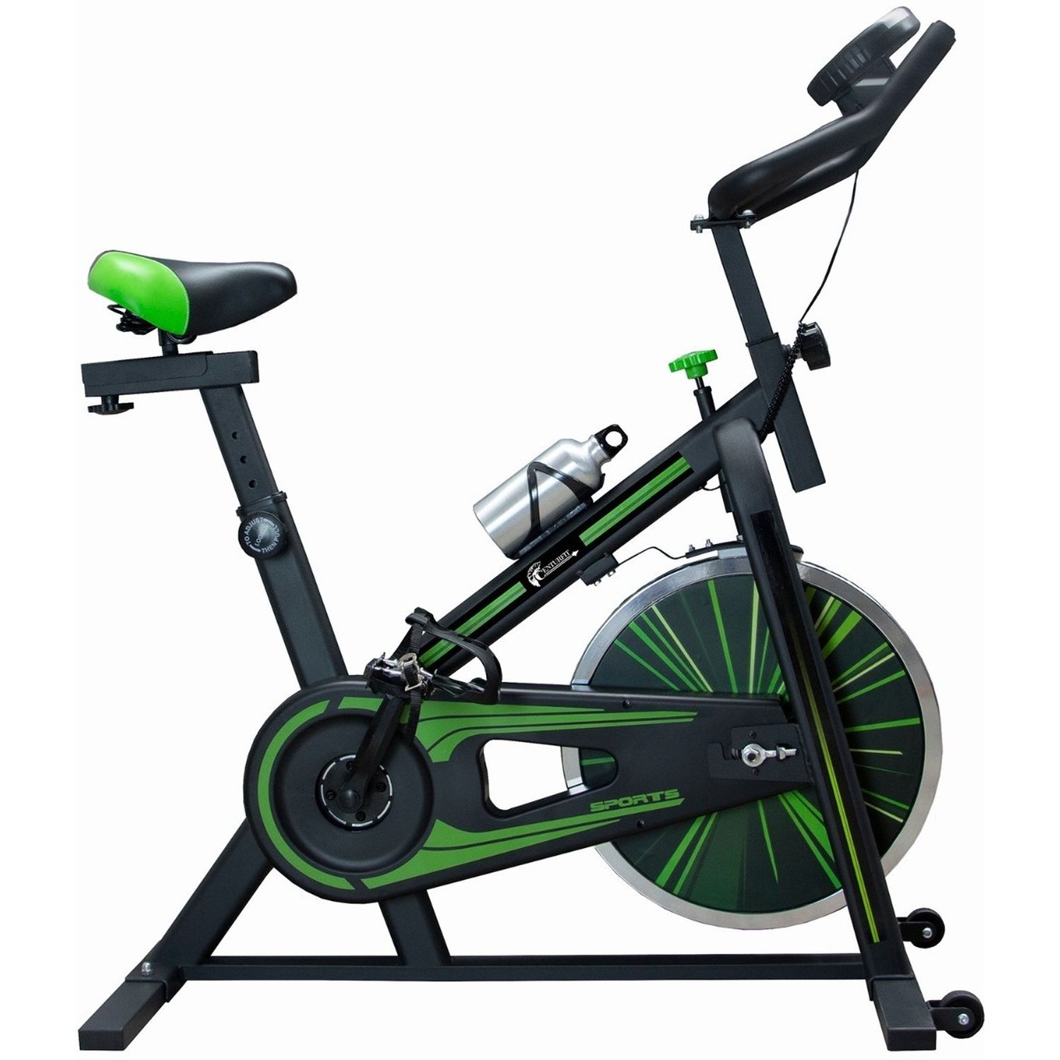 Foto 2 pulgar | Bicicleta Fija Centurfit Negro Spinning Profesional 10 KG Fitness Cardio Gym