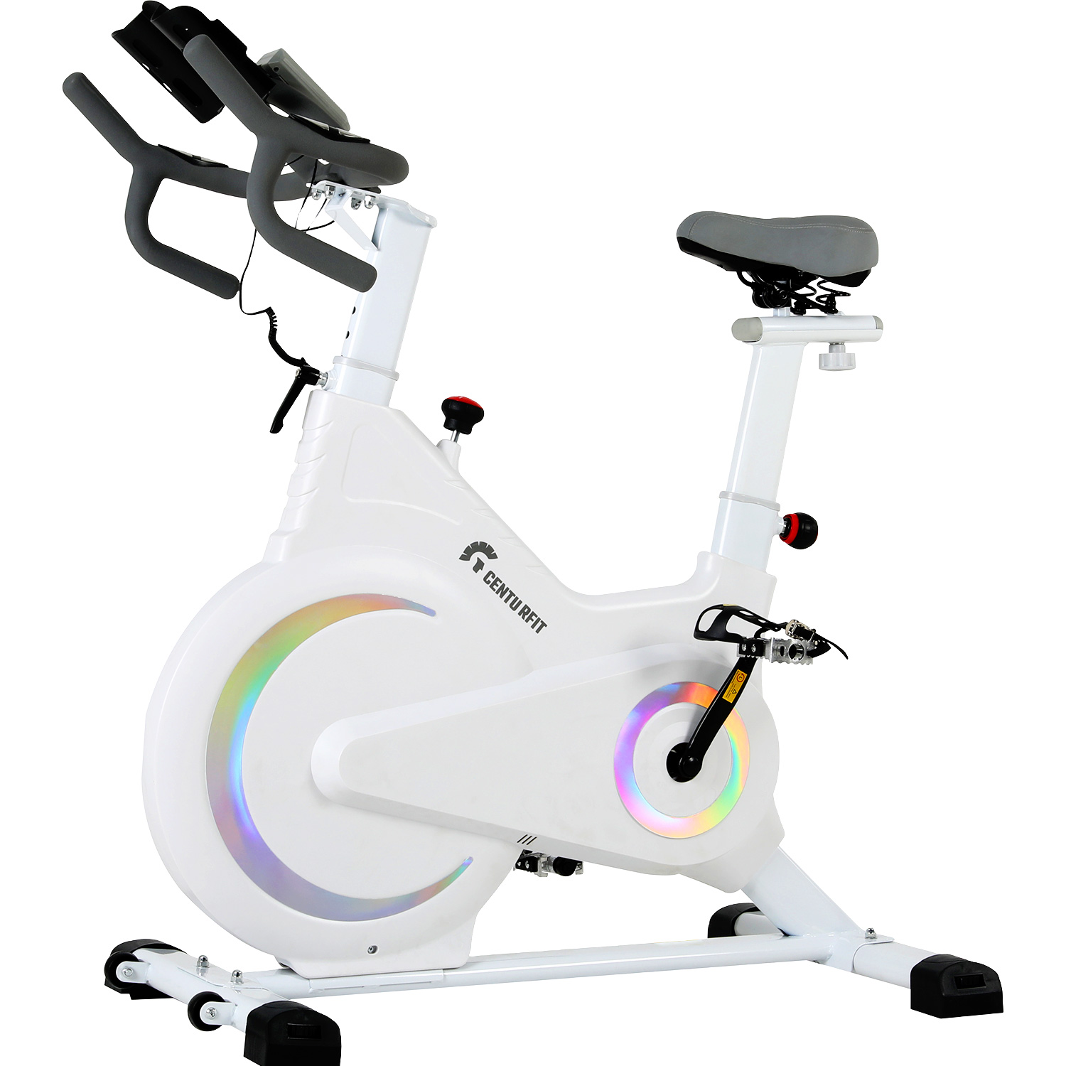 Foto 3 pulgar | Bicicleta Spinning Fija Estática Magnética Centurfit Blanca