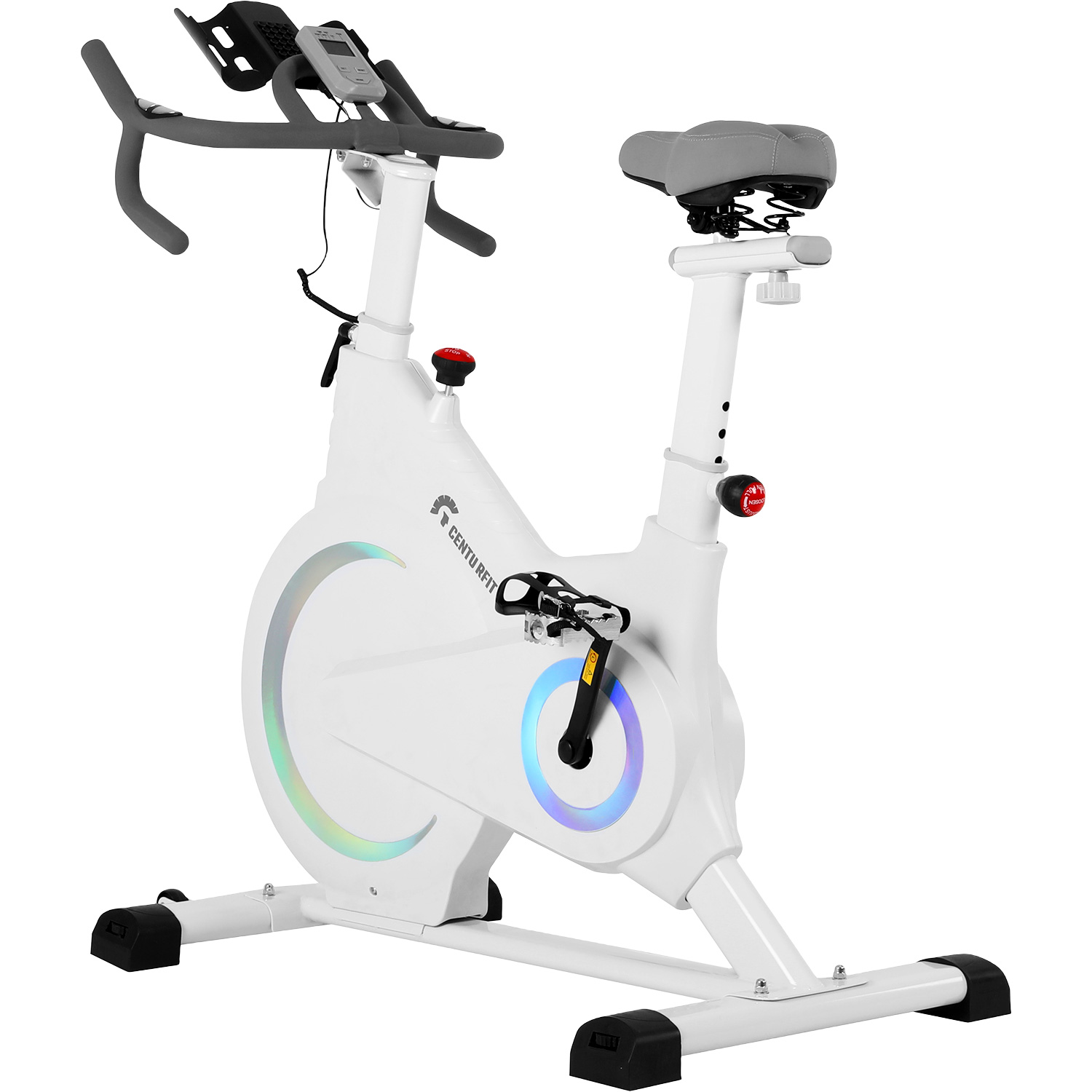 Foto 4 pulgar | Bicicleta Spinning Fija Estática Magnética Centurfit Blanca