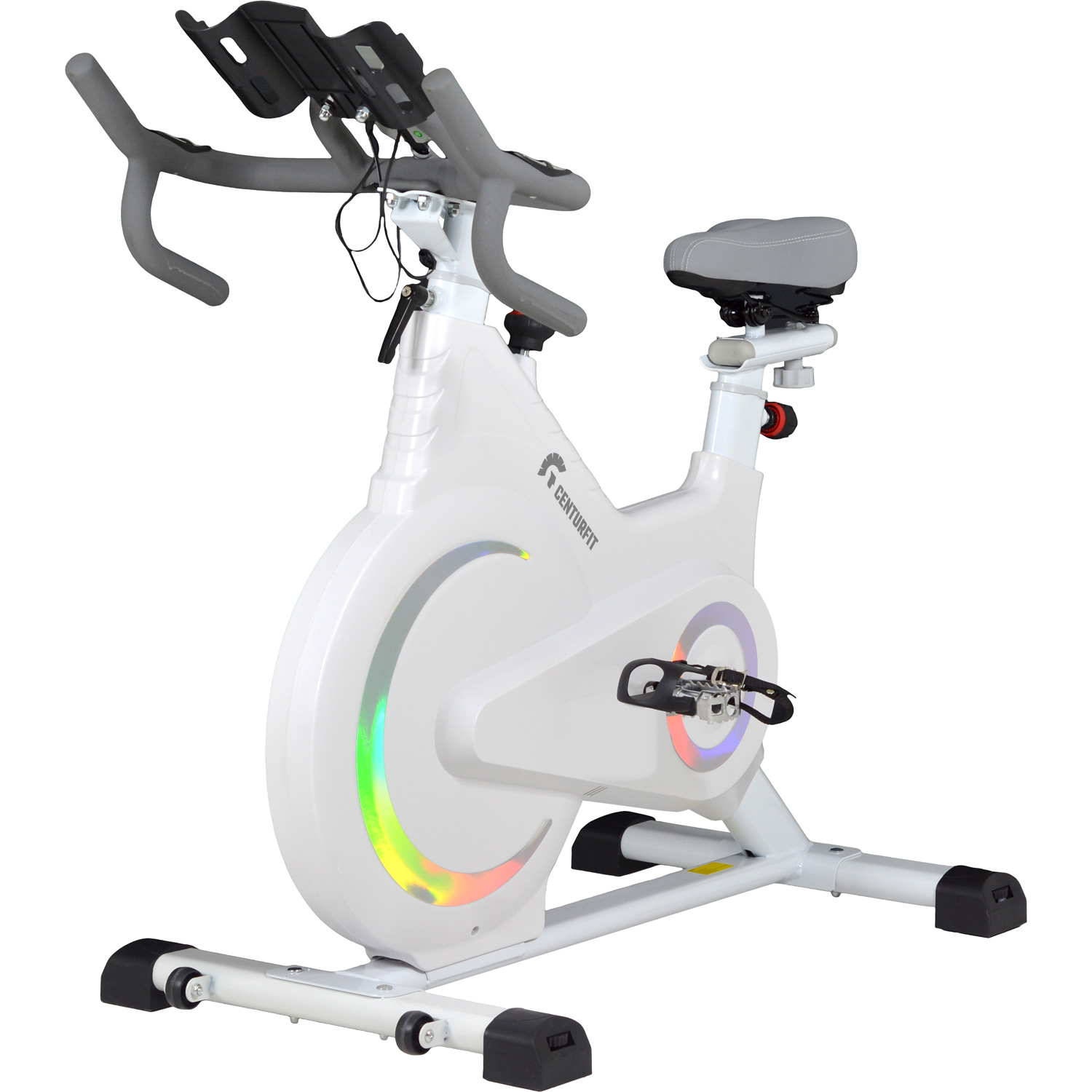 Foto 5 pulgar | Bicicleta Spinning Fija Estática Magnética Centurfit Blanca