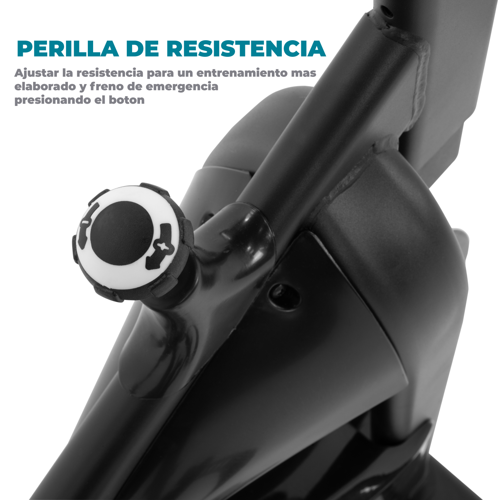 Foto 4 pulgar | Bicicleta Estática Altera Noir Negra con Asiento y Manubrio Ajustables Capacidad 100 kg