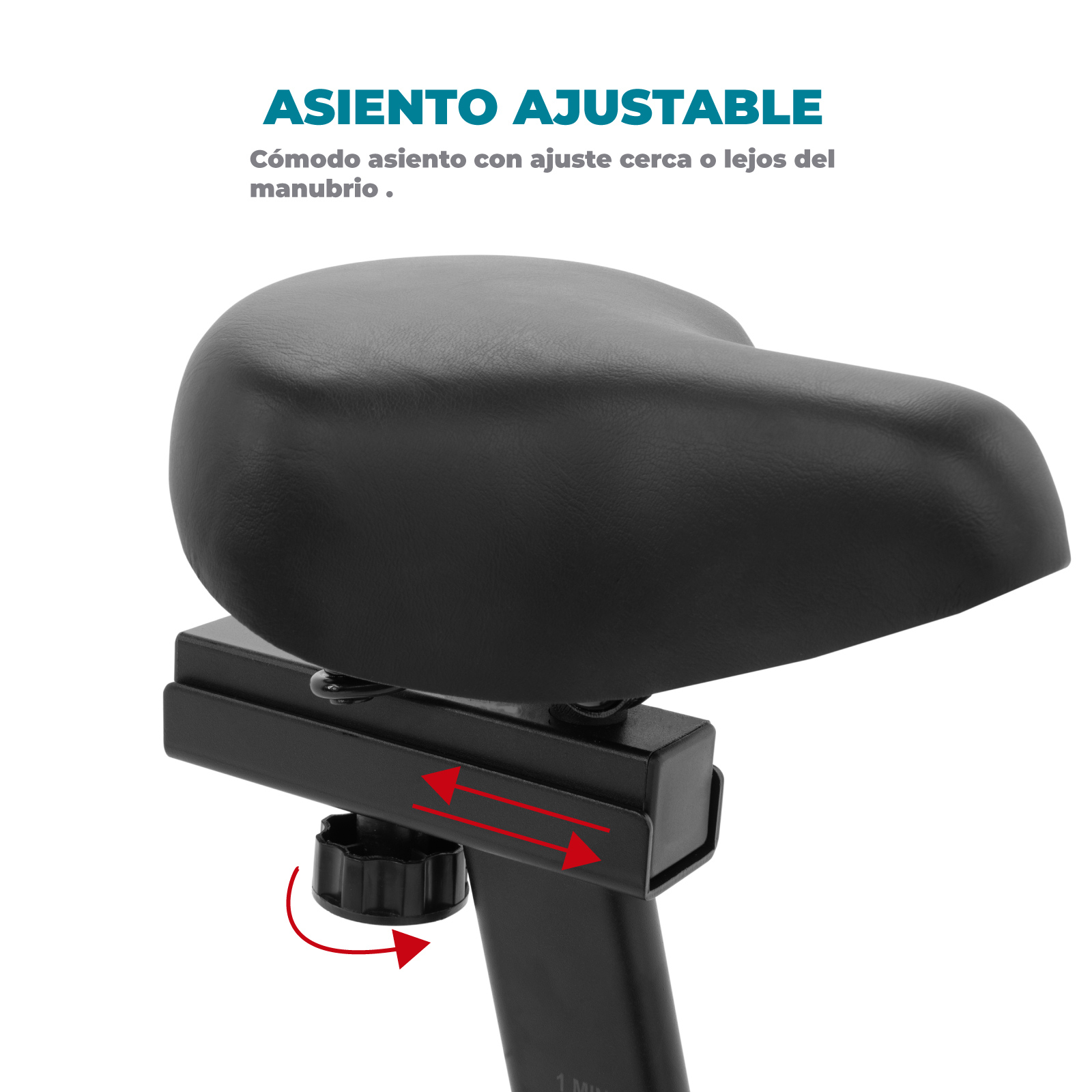 Foto 5 pulgar | Bicicleta Estática Altera Noir Negra con Asiento y Manubrio Ajustables Capacidad 100 kg