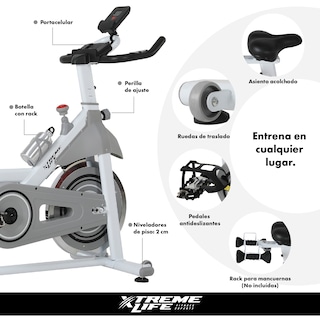 Foto 6 | Bicicleta Fija De Spinning Xtreme Life 20 Kg