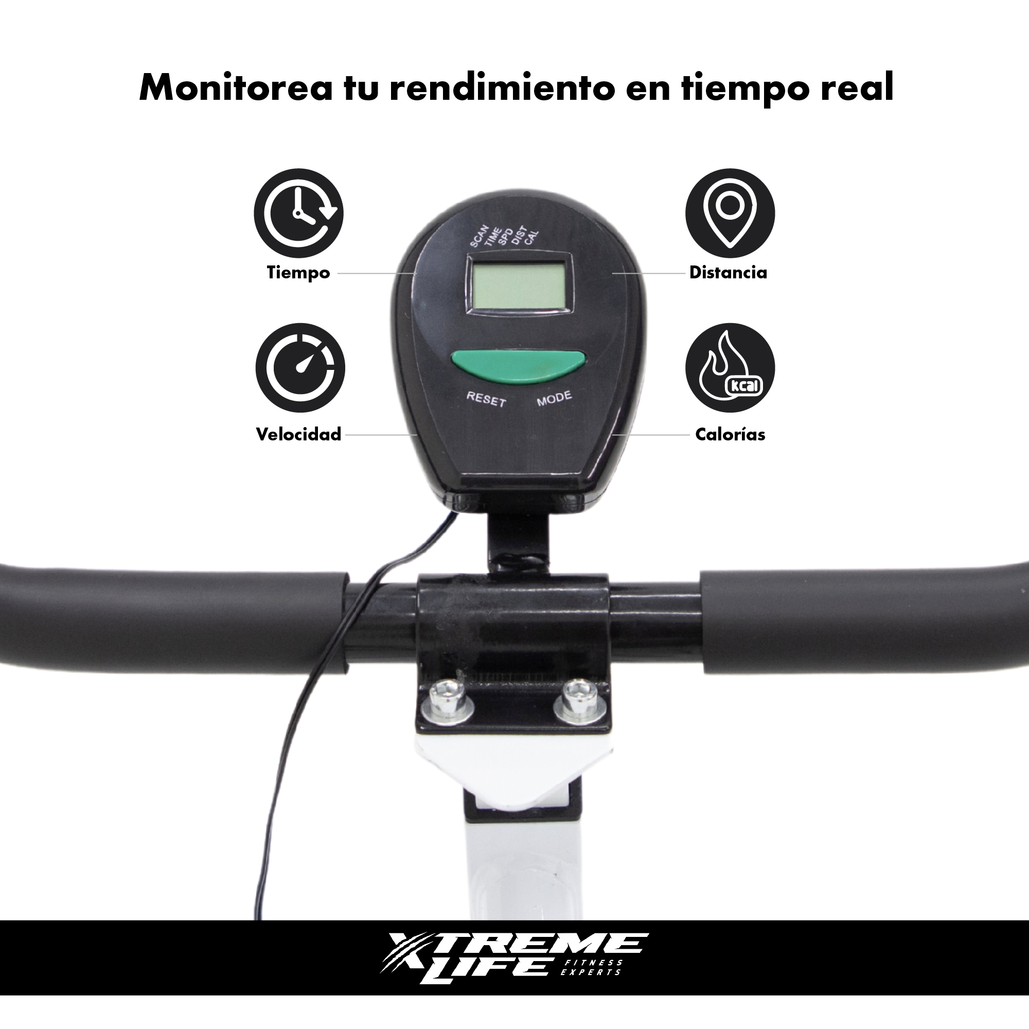 Foto 5 pulgar | Bicicleta Fija Spinning  Xtreme Life Blanca