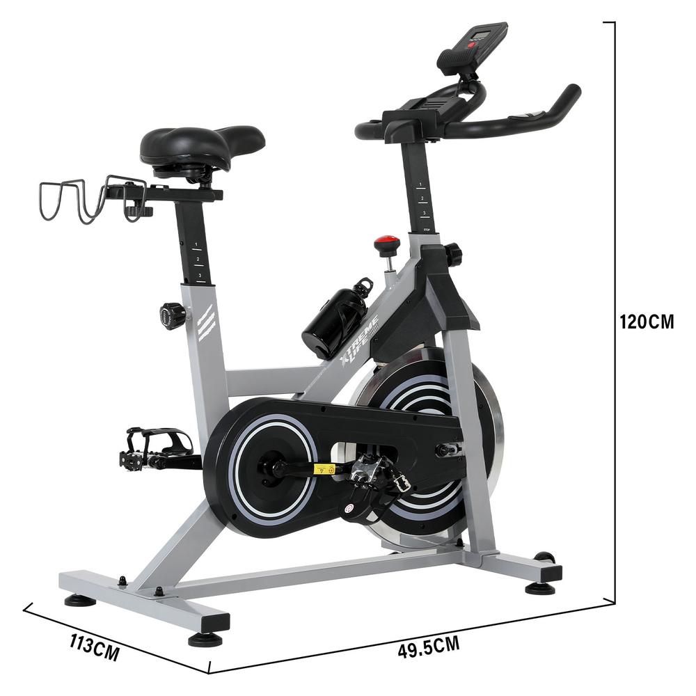 Foto 4 pulgar | Bicicleta Fija Para Spinning 15kg Estática Cardio Ejercicio