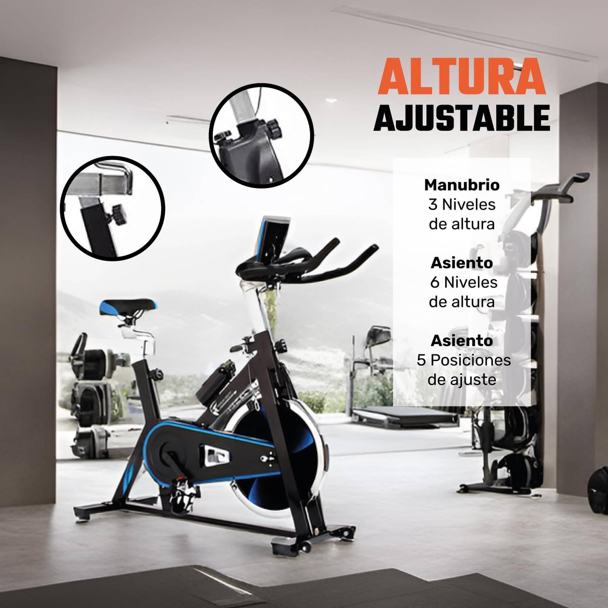 Foto 3 pulgar | Bicicleta Estatica Centurfit 18kg Profesional Uso Rudo Fija