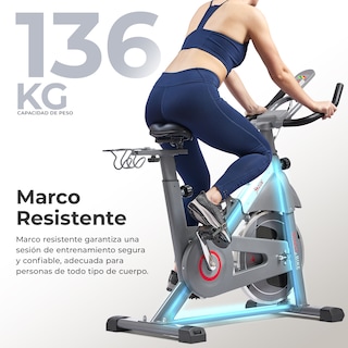 Foto 8 | Bicicleta Magnética Sunny Health - Resistencia Ajustable