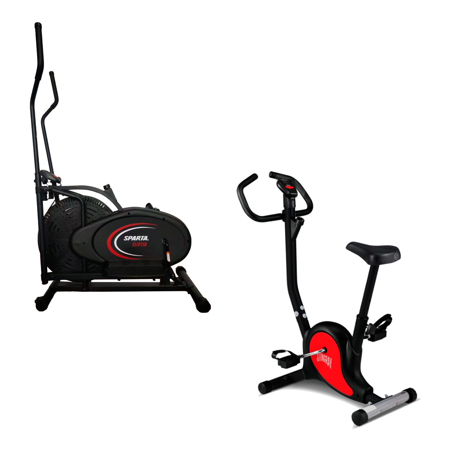 Combo Cardio Bicicleta Fija Stingray + Elíptica Sparta