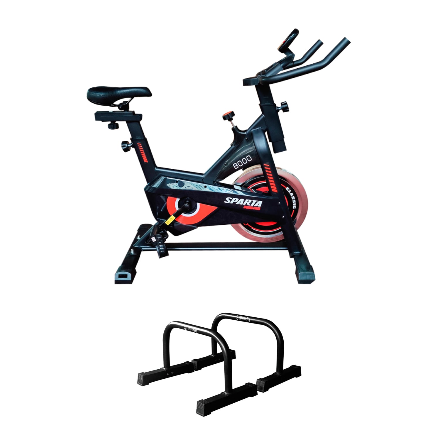 Bicicleta Fija Sparta Fitness con Tapete de Yoga $4,109