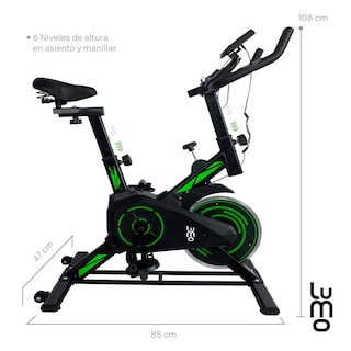 Foto 2 | Bicicleta Spinning Fija Lumo Verde