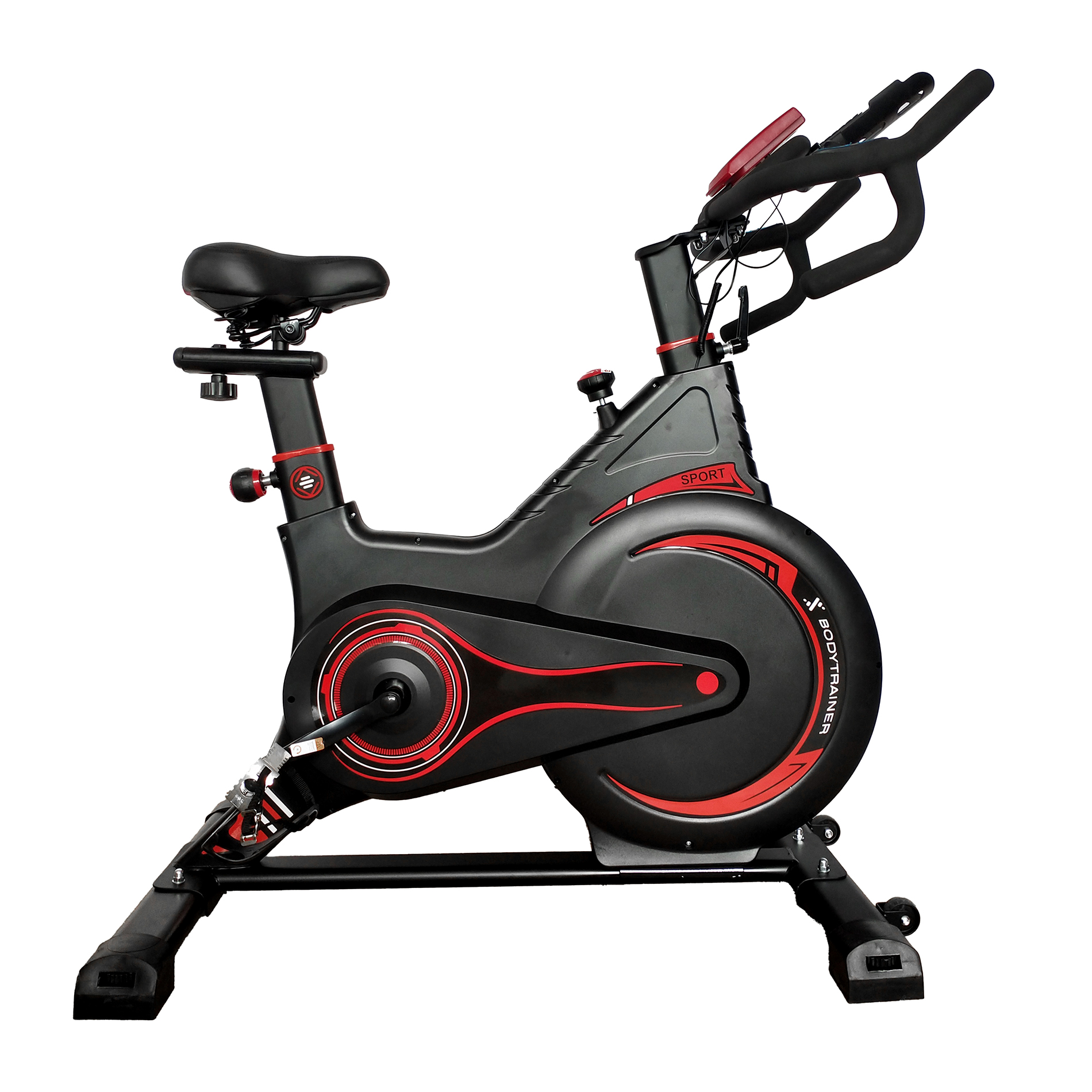 Bicicleta Para Spinning Magnética Bodytrainer  Jy-8808 Con Disco De 5 Kg Compacta Y Silenciosa