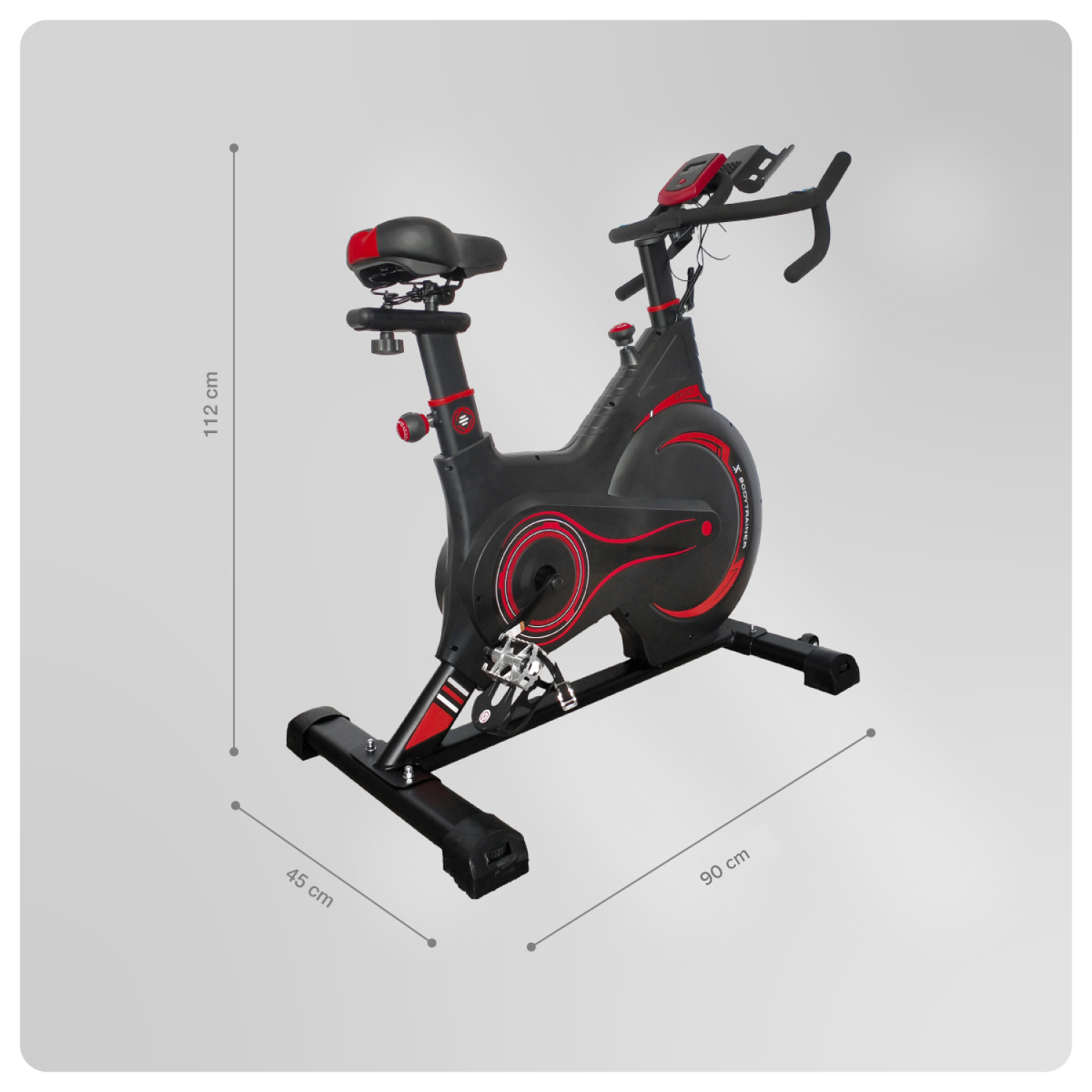 Foto 4 pulgar | Bicicleta Para Spinning Magnética Bodytrainer  Jy-8808 Con Disco De 5 Kg Compacta Y Silenciosa