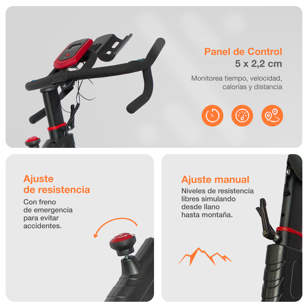 Foto 8 pulgar | Bicicleta Para Spinning Magnética Bodytrainer  Jy-8808 Con Disco De 5 Kg Compacta Y Silenciosa