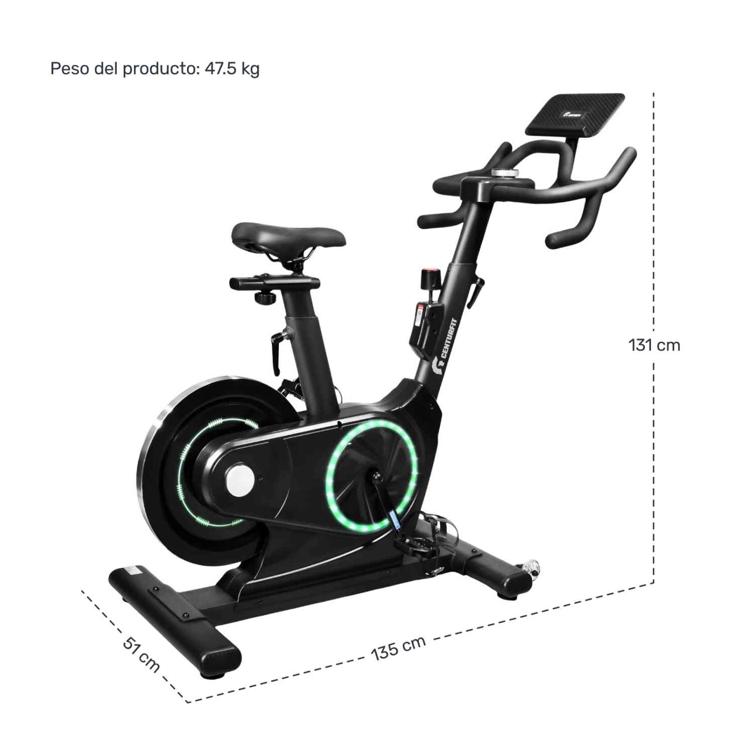 Foto 7 pulgar | Bicleta Spinning Estatica Fija Magnetica Profesional Premium Centurfit