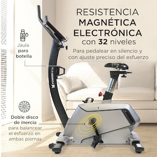 Foto 3 | Bicicleta Fija Powerpath Bcbr411 Estática Vertical Plateada
