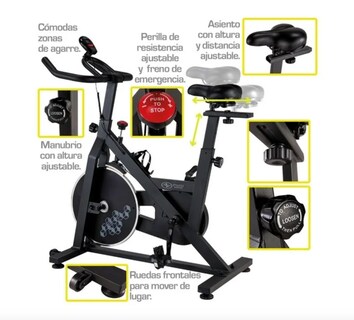 Foto 3 | Bicicleta Fija De Spinning Wmc-46014