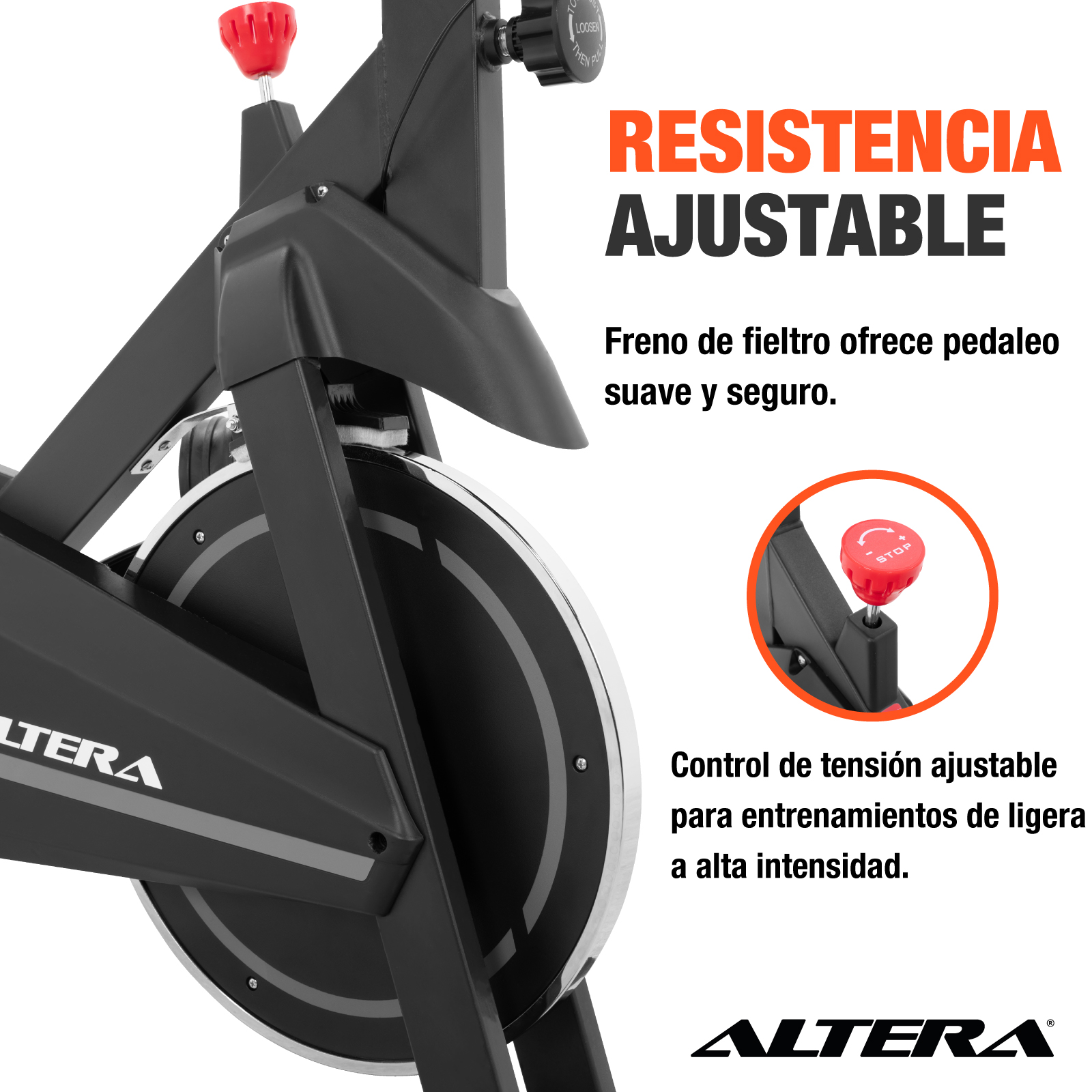 Foto 8 pulgar | Bicicleta Spinning Estatica Para Ejercicio Altera Indoor Gym