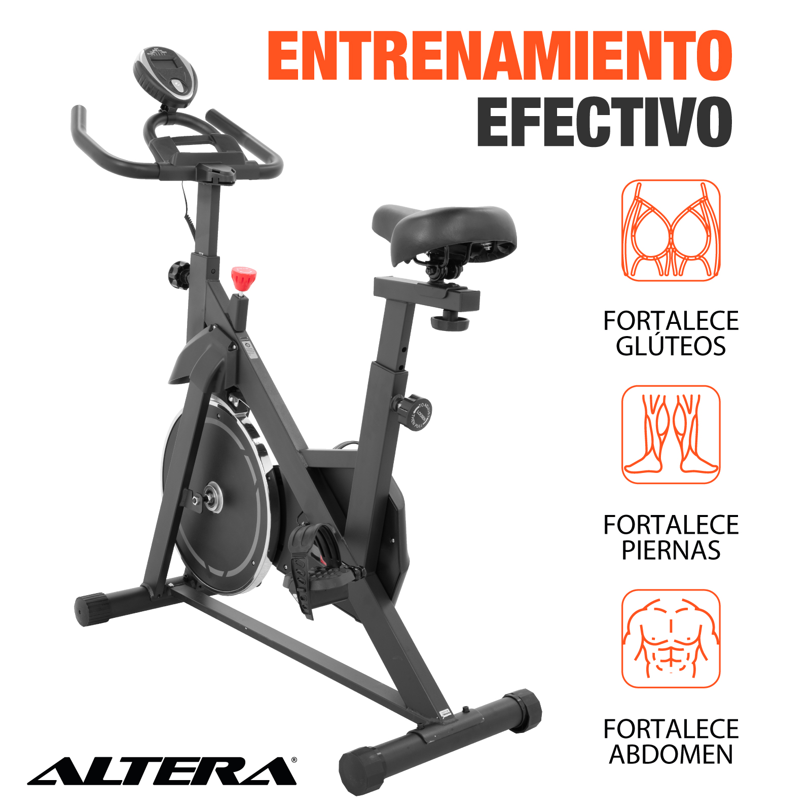 Foto 9 pulgar | Bicicleta Spinning Estatica Para Ejercicio Altera Indoor Gym