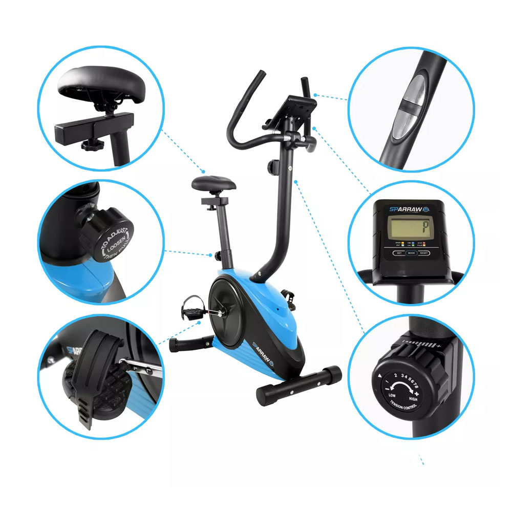Foto 5 pulgar | Bicicleta Fija Inercia con Pantalla y Medidor de Pulso