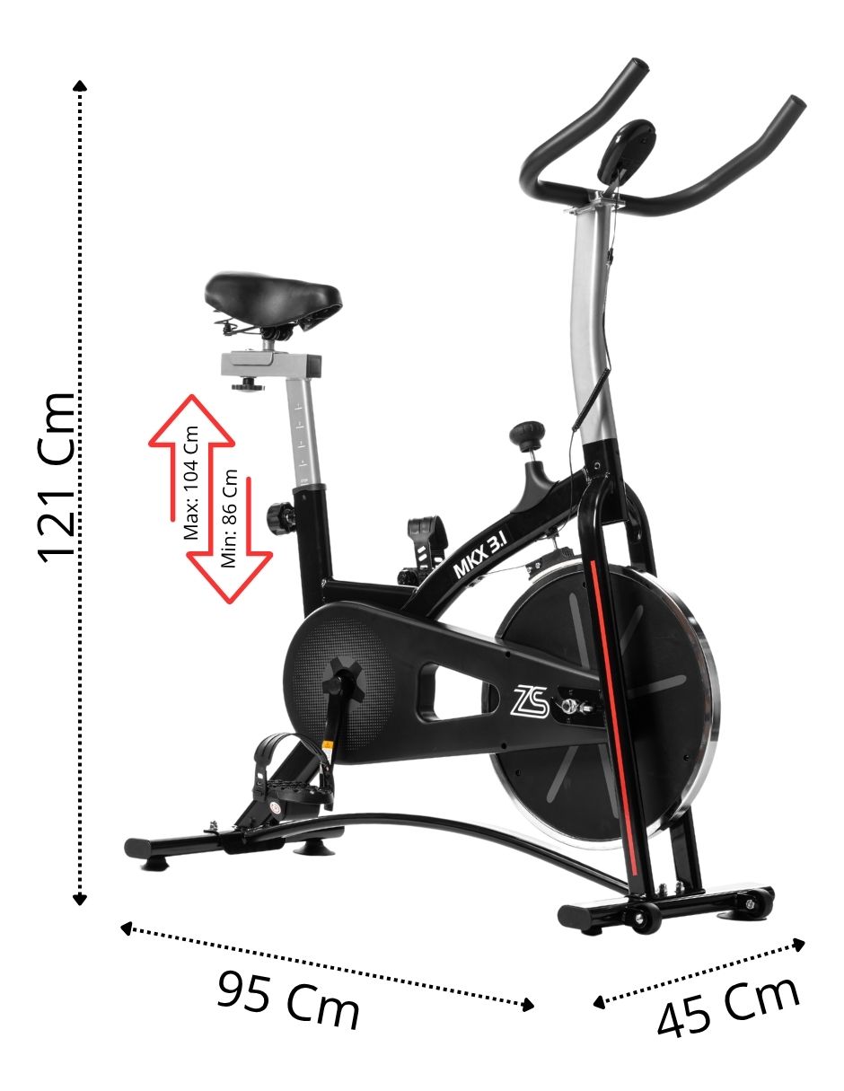 Foto 2 | Bicicleta Fija Estatica Spinning Disco Rueda 6 Kg Con Sensores De Pulso