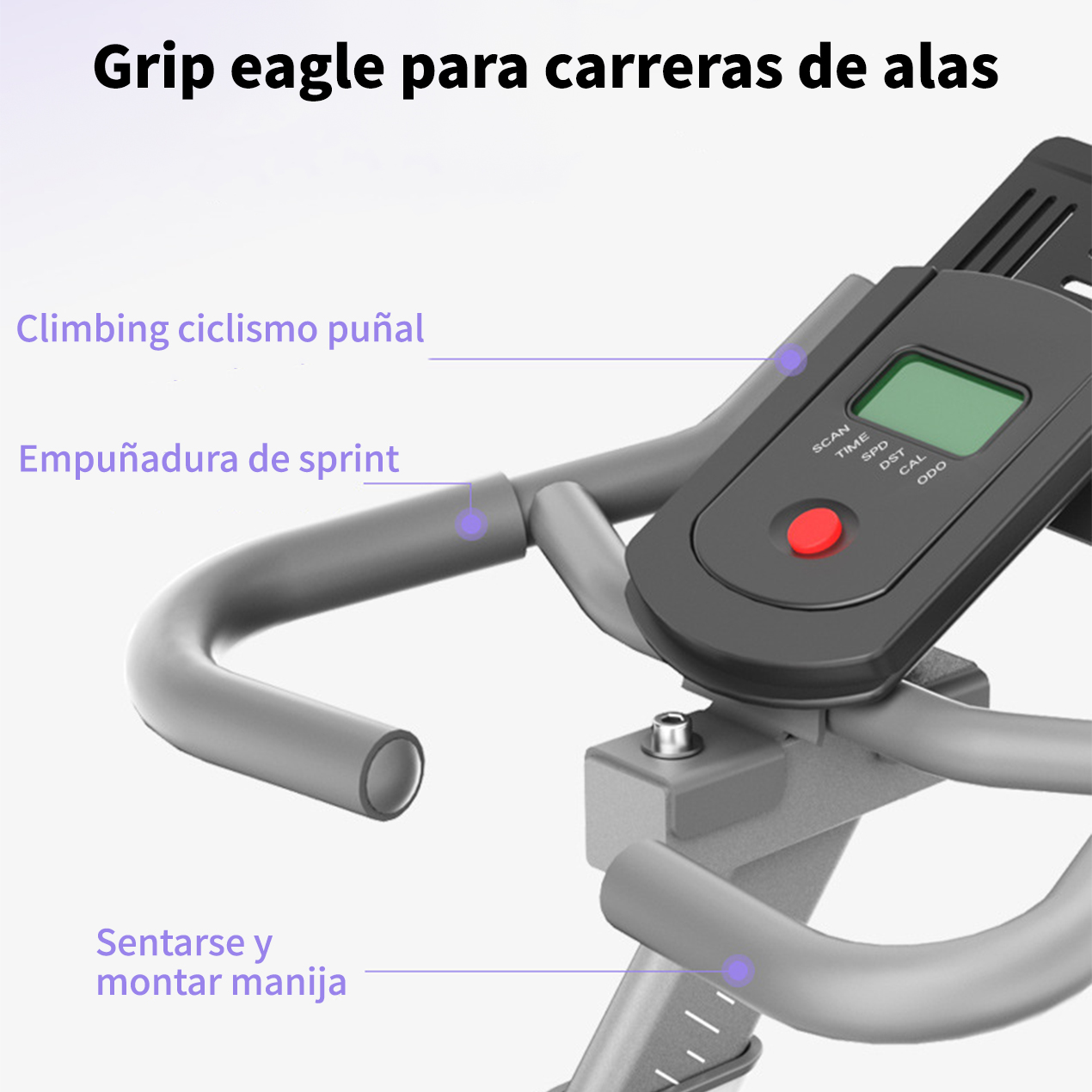 Foto 5 pulgar | Bicicleta Estatica De Ejercicio Spinning Grande Profesional Magnetica
