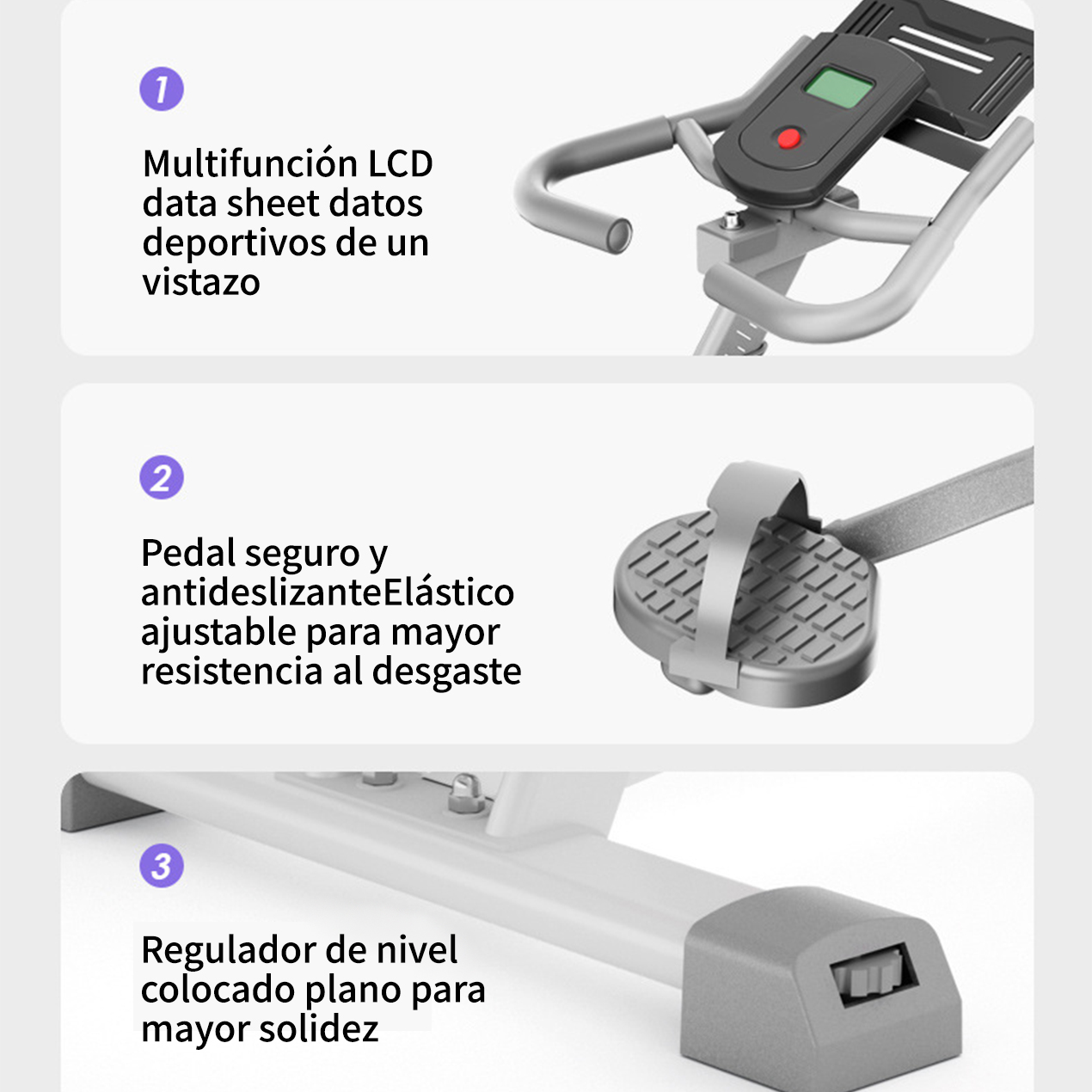 Foto 7 | Bicicleta Estatica De Ejercicio Spinning Grande Profesional Magnetica