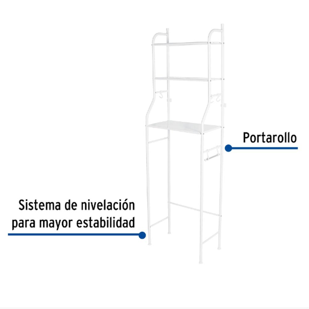 Foto 3 pulgar | Organizador para Baño Truper Owc3 color Blanco