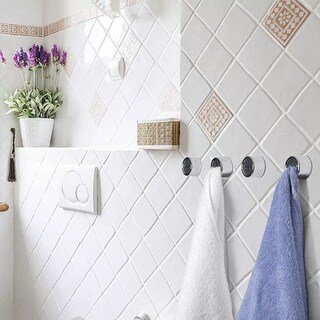 Foto 6 | Ganchos Organizadores Belug de Toalla Baño/Cocina Empujar Ganchos de Pared Gris