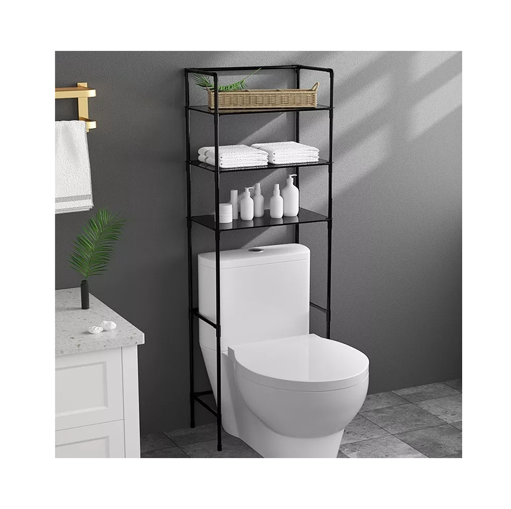 Foto 3 pulgar | Organizador Toallero BELUG Mueble Baño Rack Estante Sanitario Negro