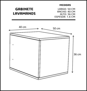 Foto 3 | Gabinete Flotante GAB-03-BA/WE color Blanco y Marrón para Baño