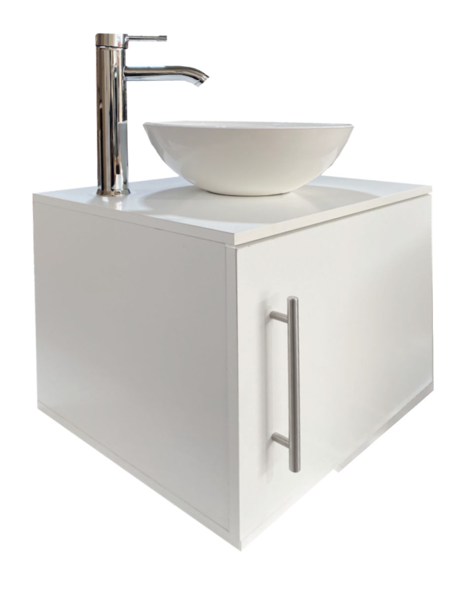 Foto 5 pulgar | Gabinete Flotante GAB-03-BA color Blanco para Baño
