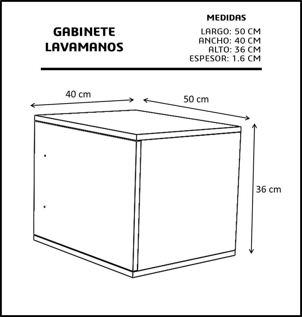 Foto 4 | Gabinete Flotante Genérico GAB-03-EP color Beige para Baño