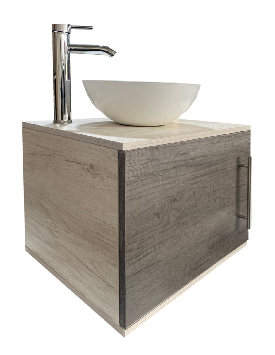 Foto 4 pulgar | Gabinete Flotante para Baño Genérica color Gris