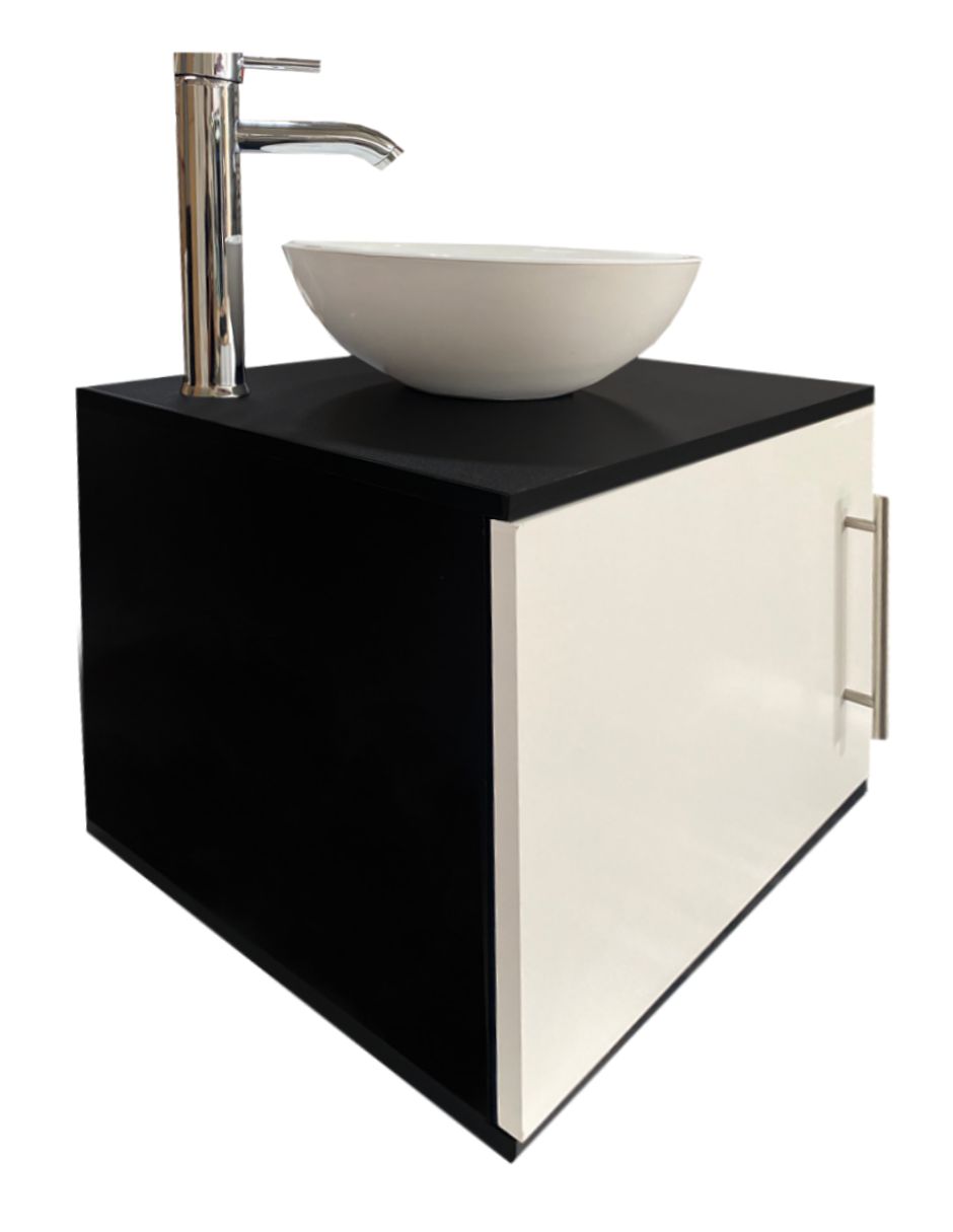 Foto 3 pulgar | Gabinete Flotante para Baño con Ovalín y Monomando Genérica