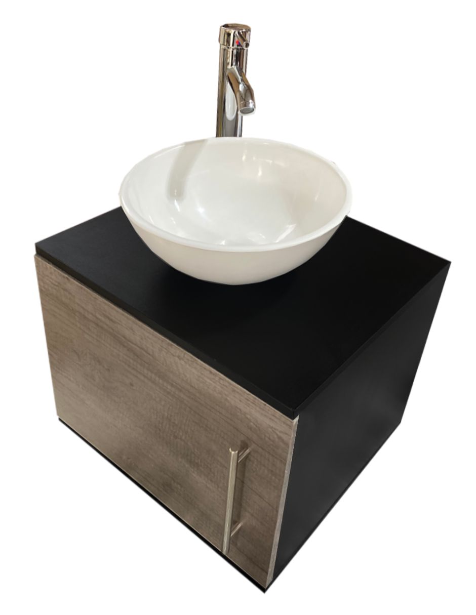 Foto 3 pulgar | Gabinete Flotante para Baño con Ovalín y Monomando Genérica