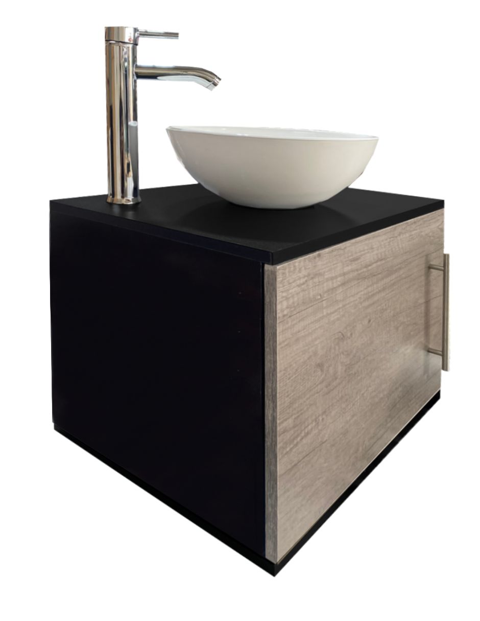 Foto 4 pulgar | Gabinete Flotante para Baño con Ovalín y Monomando Genérica