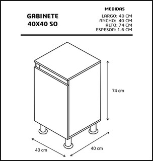 Foto 4 | Mueble Gabinete para Baño Sin Ovalín color Marrón