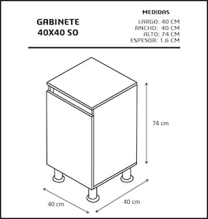 Foto 4 | Mueble Gabinete para Baño sin Ovalín color Marrón