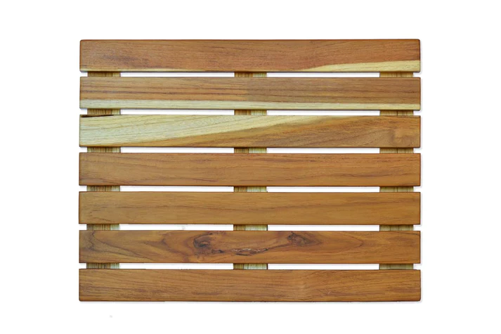 Tapete De Baño Antideslizante Madera Teca B.kind & Beyond 60x40cm