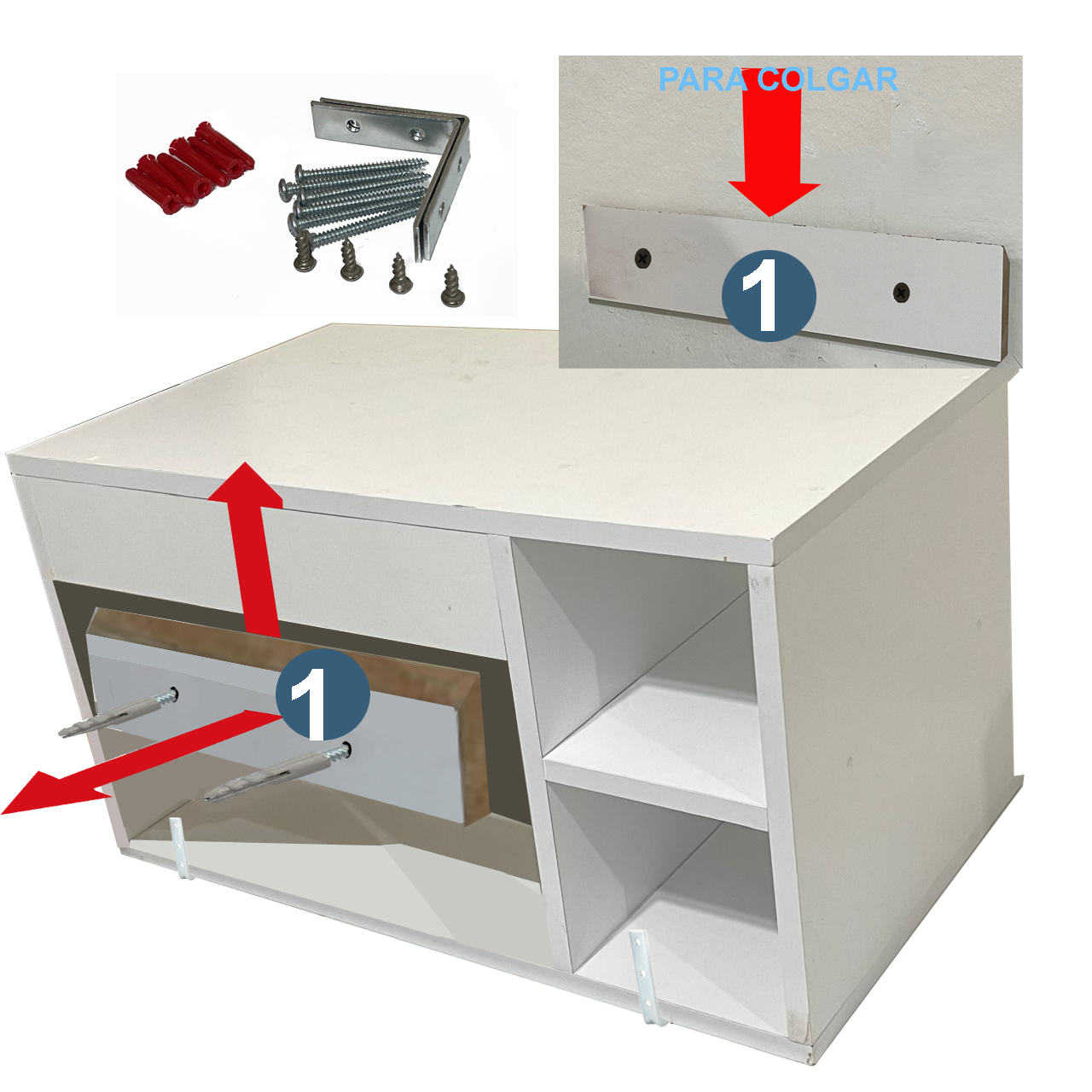 Foto 3 pulgar | Gabinete Baño Moderno Monomando Contra Ovalin Chapa Tzalam Ensamblado