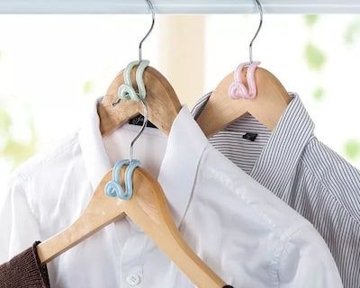 Foto 2 | Set de 5 Mini Perchas Antideslizantes Para Colgar Ropa