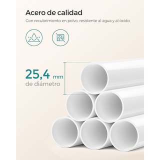 Foto 6 | Organizador para Baño Songmics Blanco Ajustable